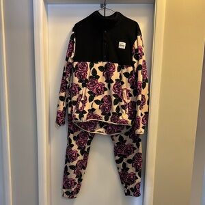 Eivy Cozy Fleece Rose Print Set